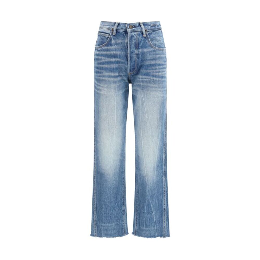 Tom Ford Women Washed Denim Cigarette Jeans
